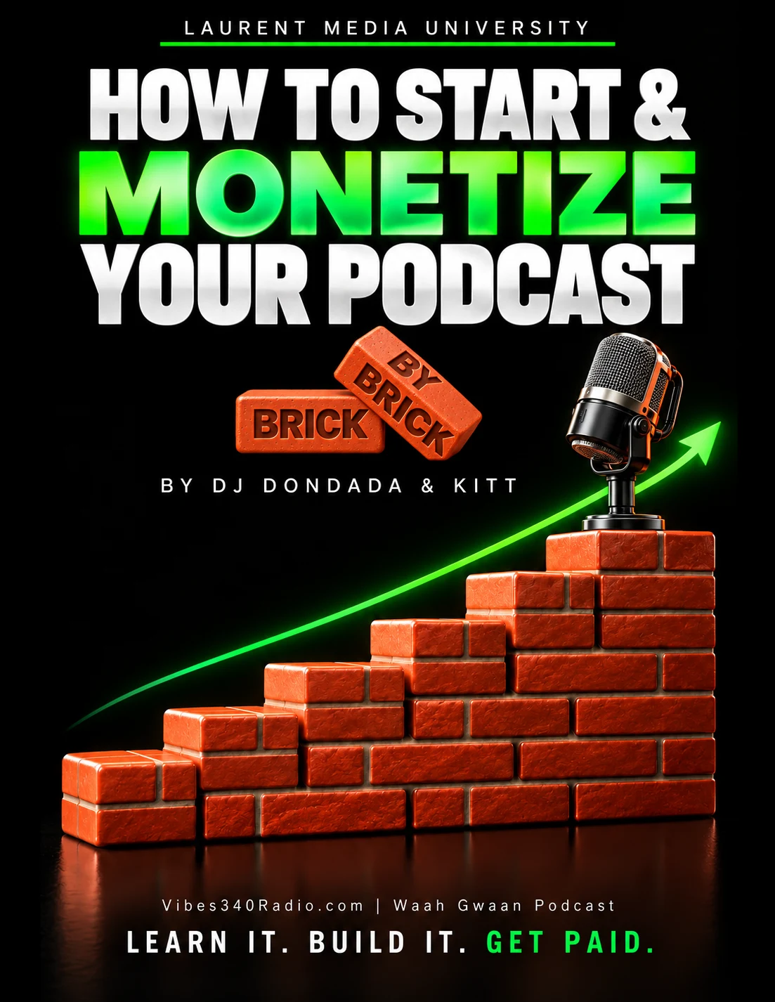 How to Start & Monetize Your Podcast, Brick by Brick by DJ Dondada and KITT
